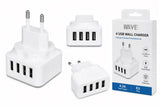 Optimaliseer je Oplaadervaring met de Reislader 4 USB-A Poorten - Goud - Wave