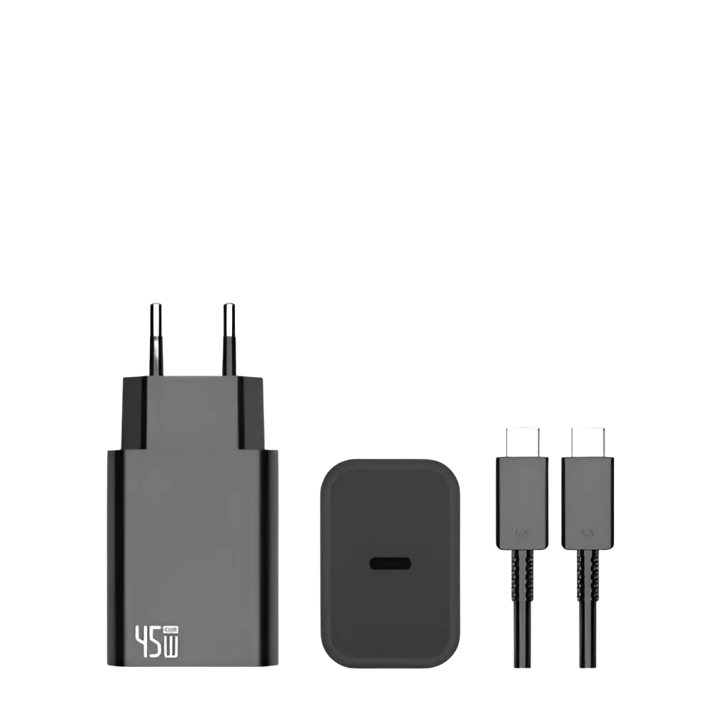Power Adapter CH45W09 met USB-C naar Kabel 180cm – 45W Zwart - Oplader