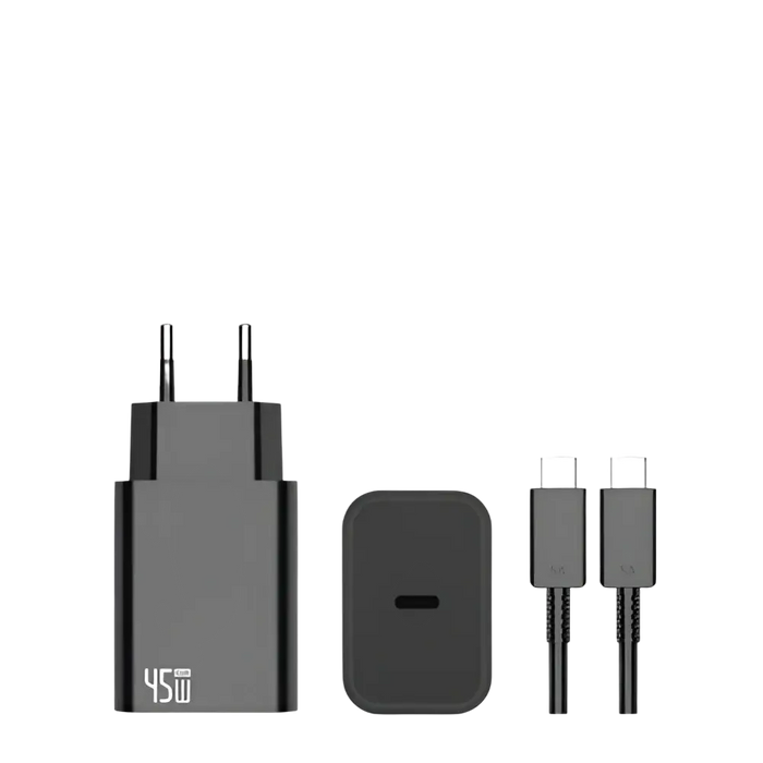 Power Adapter CH45W09 met USB-C naar USB-C Kabel 180cm – 45W – Zwart
