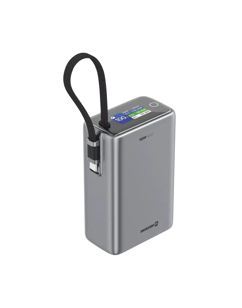 Powerbank voor onderweg – Swissten 100W 25.000 mAh Perfect al jouw apparaten