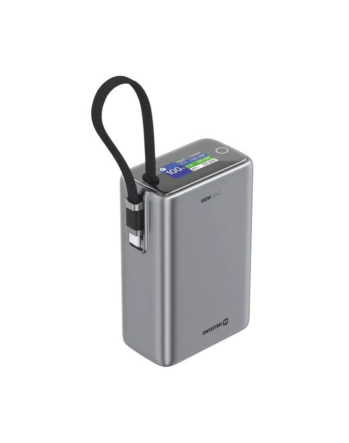 Powerbank voor onderweg – Swissten 100W, 25.000 mAh – Perfect voor al jouw apparaten
