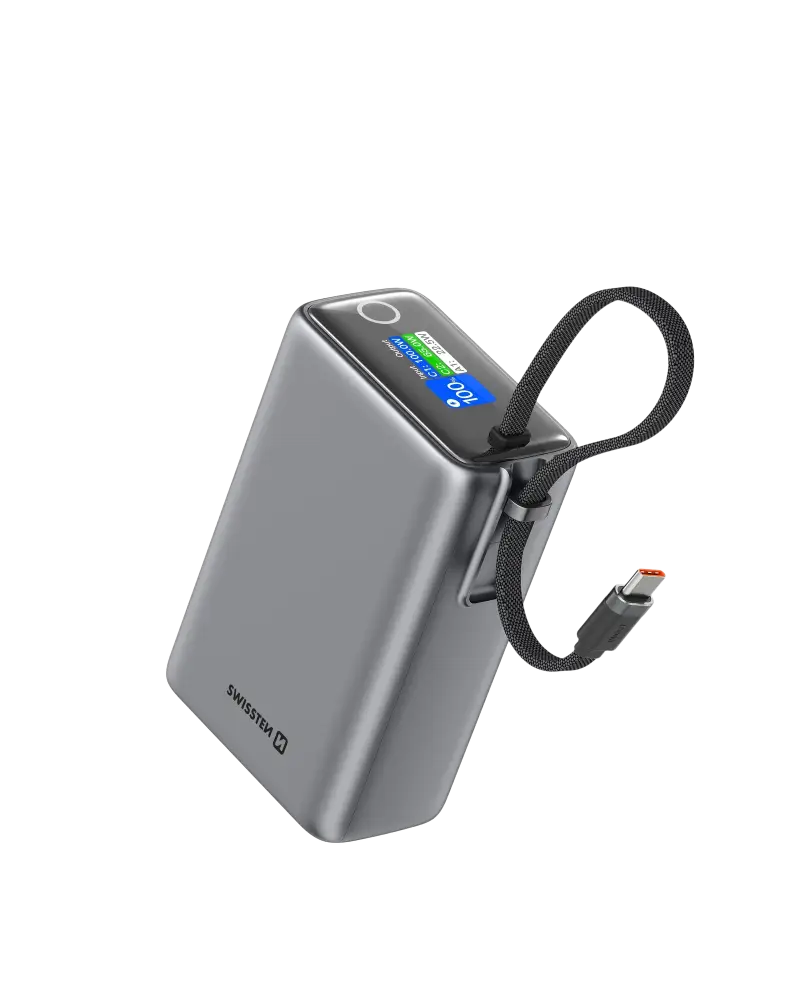 Powerbank voor onderweg – Swissten 100W 25.000 mAh Perfect al jouw apparaten