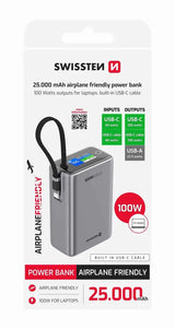 Powerbank voor onderweg – Swissten 100W 25.000 mAh Perfect al jouw apparaten