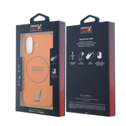 Red Bull Silicone Ring MagSafe Hoesje – iPhone 17 Oranje - Back cover met vingerring