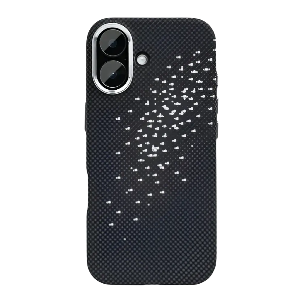 Rixus Alpine Ultra-Slim Case met MagSafe – iPhone 17 Galaxy Black - Back cover / hardcase