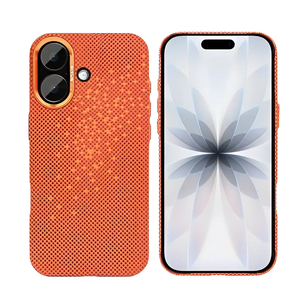 Rixus Alpine Ultra-Slim Case met MagSafe – iPhone 17 Galaxy Orange - Back cover / hardcase