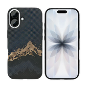 Rixus Alpine Ultra-Slim Case met MagSafe – iPhone 17 Mountain Black - Back cover / hardcase