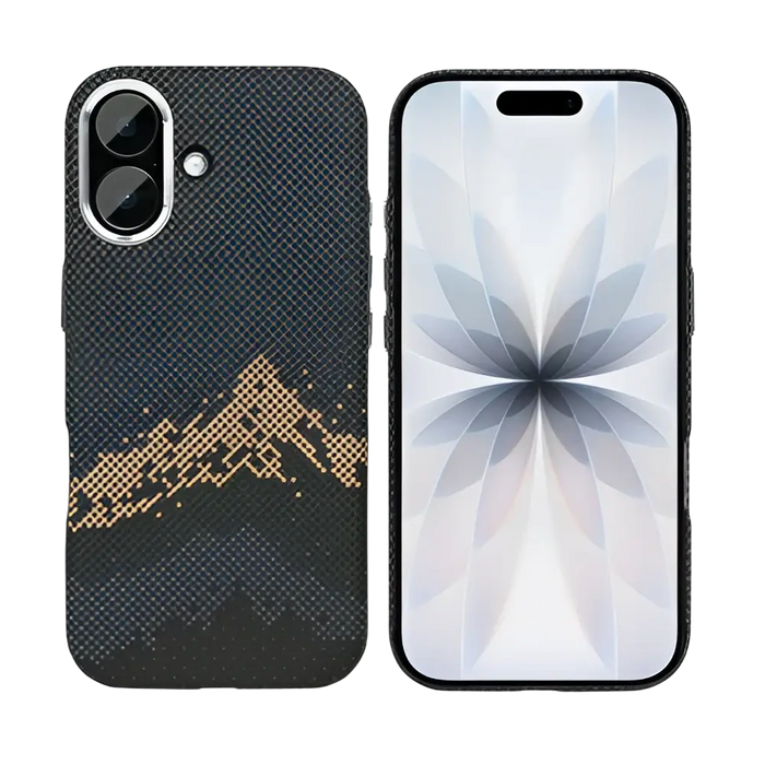 Rixus Alpine Ultra-Slim Case met MagSafe – iPhone 17 – Mountain Black