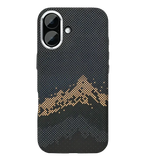 Rixus Alpine Ultra-Slim Case met MagSafe – iPhone 17 Mountain Black - Back cover / hardcase