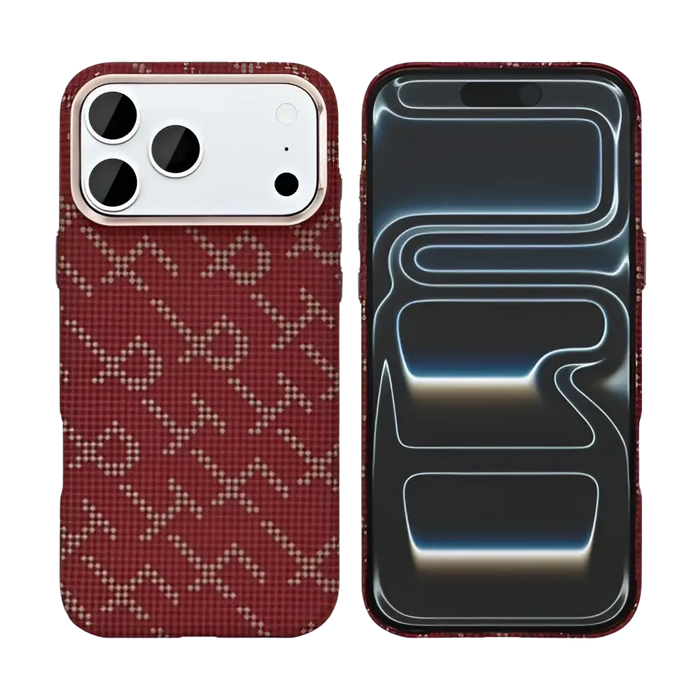 Rixus Alpine Ultra-Slim Case met MagSafe – iPhone 17 Pro – Cherry Red