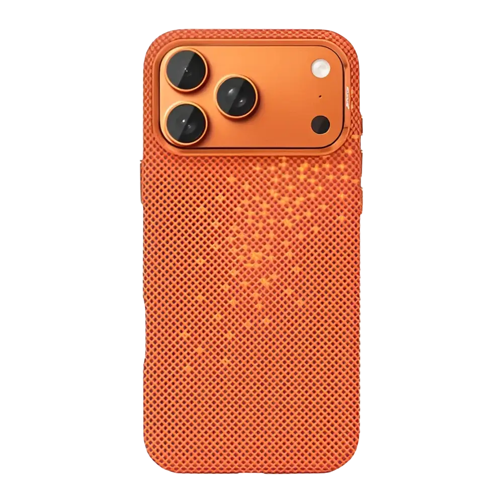 Rixus Alpine Ultra-Slim Case met MagSafe – iPhone 17 Pro Galaxy Orange - Back cover