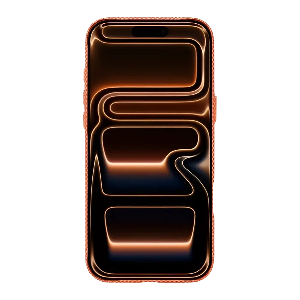 Rixus Alpine Ultra-Slim Case met MagSafe – iPhone 17 Pro Galaxy Orange - Back cover