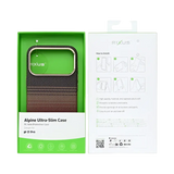 Rixus Alpine Ultra-Slim Case met MagSafe – iPhone 17 Pro Stripe Brown - Back cover
