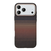 Rixus Alpine Ultra-Slim Case met MagSafe – iPhone 17 Pro Stripe Brown - Back cover