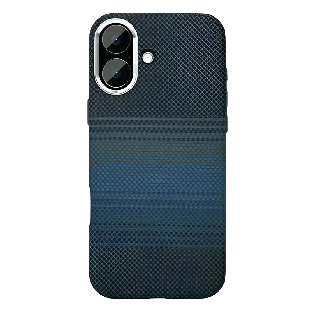 Rixus Alpine Ultra-Slim Case met MagSafe – iPhone 17 Stripe Blue - Back cover / hardcase