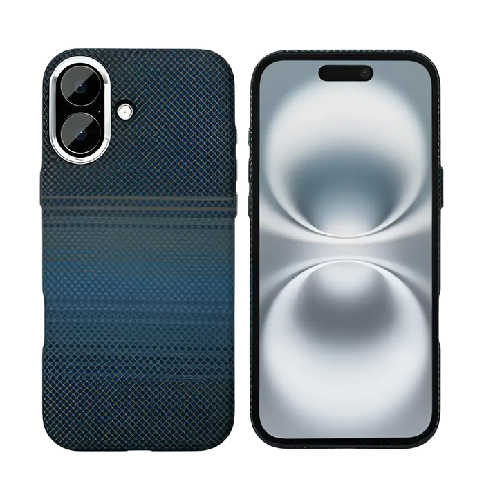 Rixus Alpine Ultra-Slim Case met MagSafe – iPhone 17 – Stripe Blue
