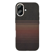 Rixus Alpine Ultra-Slim Case met MagSafe – iPhone 17 Stripe Brown - Back cover / hardcase