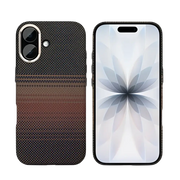 Rixus Alpine Ultra-Slim Case met MagSafe – iPhone 17 Stripe Brown - Back cover / hardcase