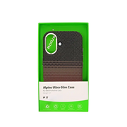 Rixus Alpine Ultra-Slim Case met MagSafe – iPhone 17 Stripe Brown - Back cover / hardcase