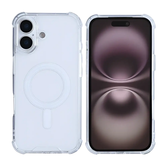 Rixus Anti-Burst Case met MagSafe – iPhone 17 – Transparant