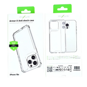 Rixus Armor-X Anti Shock Case – iPhone 16e / 17e Transparant - Back cover / hybride