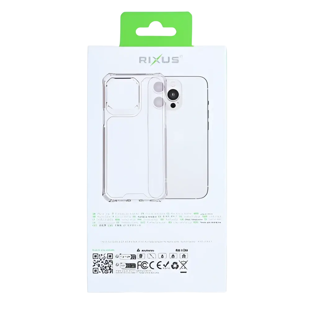 Rixus Armor-X Anti Shock Case met MagSafe – iPhone 17 Pro Transparant - Back cover