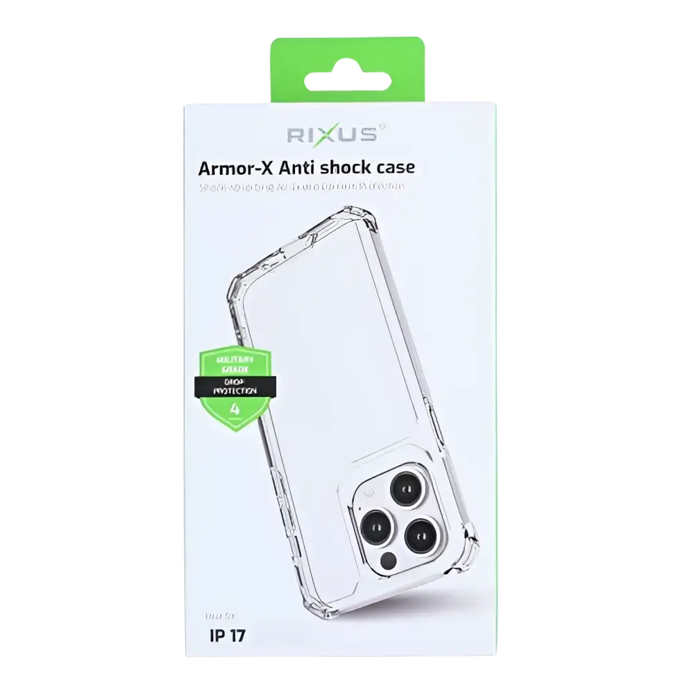 Rixus Armor-X Anti Shock Case met MagSafe – iPhone 17 Transparant - Back cover / hybride