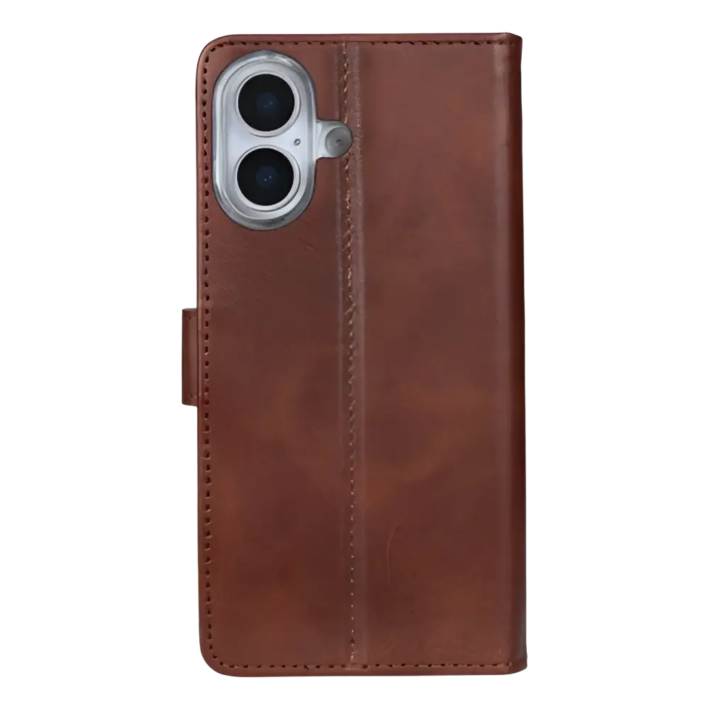 Rixus Bookcase – iPhone 17 Bruin - Book case / wallet