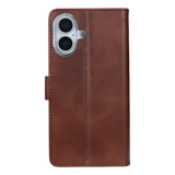 Rixus Bookcase – iPhone 17 Bruin - Book case / wallet