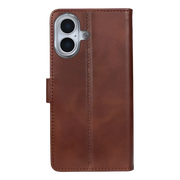Rixus Bookcase – iPhone 17 Bruin - Book case / wallet