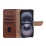 Rixus Bookcase – iPhone 17 Bruin - Book case / wallet