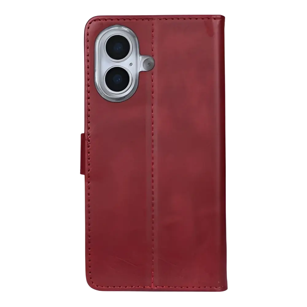 Rixus Bookcase – iPhone 17 Donkerrood - Book case / wallet