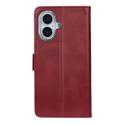 Rixus Bookcase – iPhone 17 Donkerrood - Book case / wallet