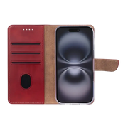 Rixus Bookcase – iPhone 17 Donkerrood - Book case / wallet