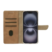 Rixus Bookcase – iPhone 17 Lichtbruin - Book case / wallet