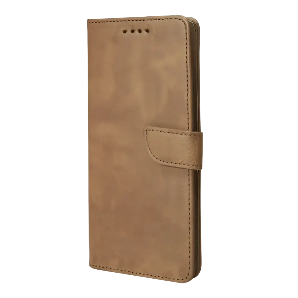 Rixus Bookcase – iPhone 17 Pro Lichtbruin - Book case