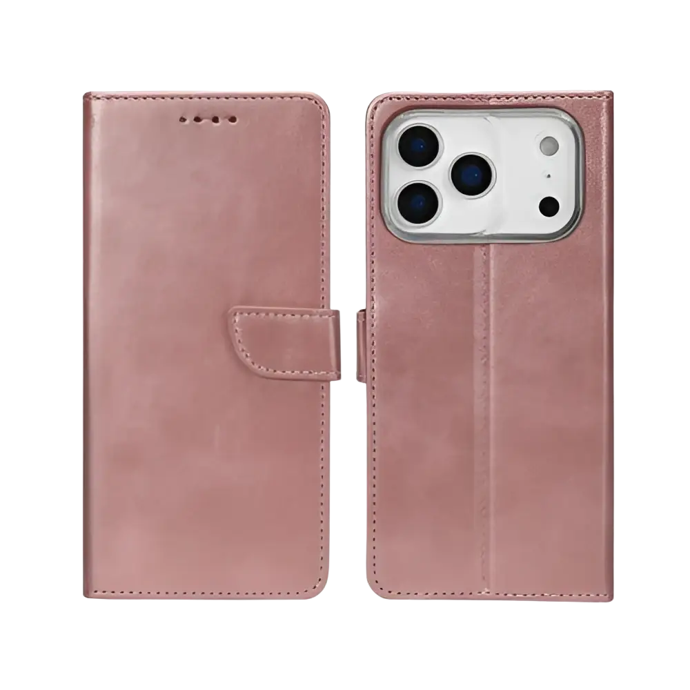 Rixus Bookcase – iPhone 17 Pro Roze - Book case