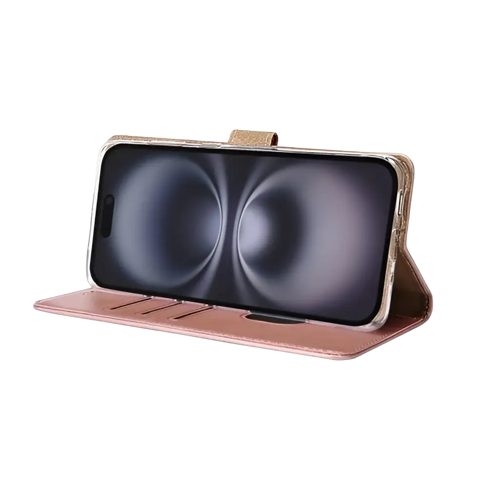 Rixus Bookcase – iPhone 17 Roze - Book case / wallet