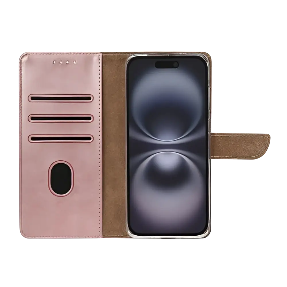 Rixus Bookcase – iPhone 17 Roze - Book case / wallet