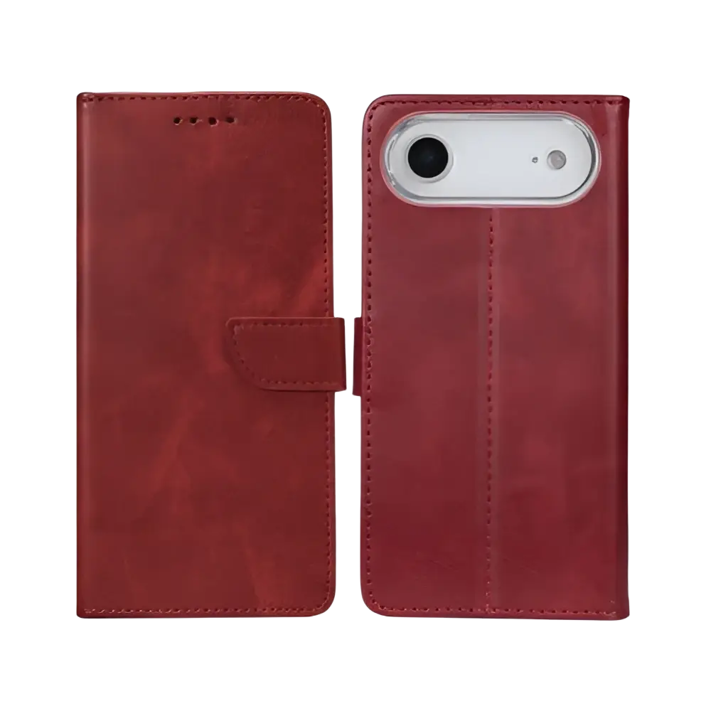 Rixus Bookcase – iPhone Air Donkerrood - Book case / wallet