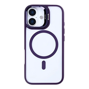 Rixus Classic 03 Case met MagSafe – iPhone 17 Diep Paars - Back cover