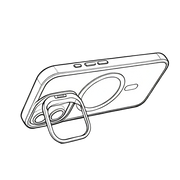 Rixus Classic 03 Case met MagSafe – iPhone 17 Diep Paars - Back cover