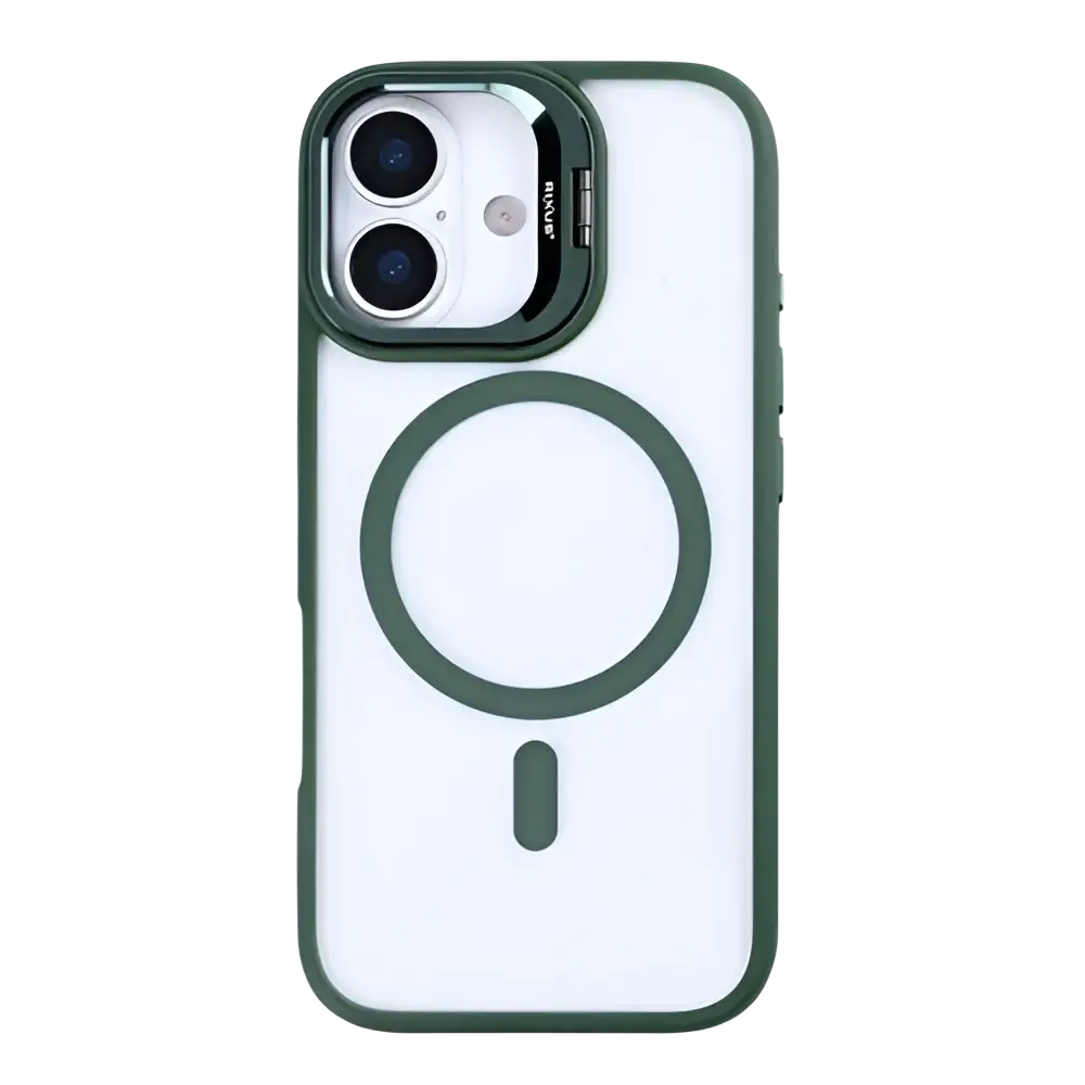 Rixus Classic 03 Case met MagSafe – iPhone 17 Donkergroen - Back cover
