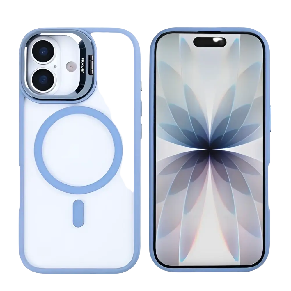 Rixus Classic 03 Case met MagSafe – iPhone 17 Lichtblauw - Back cover