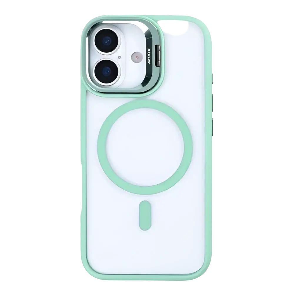 Rixus Classic 03 Case met MagSafe – iPhone 17 Lichtgroen - Back cover
