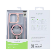 Rixus Classic 03 Case met MagSafe – iPhone 17 Lichtroze - Back cover