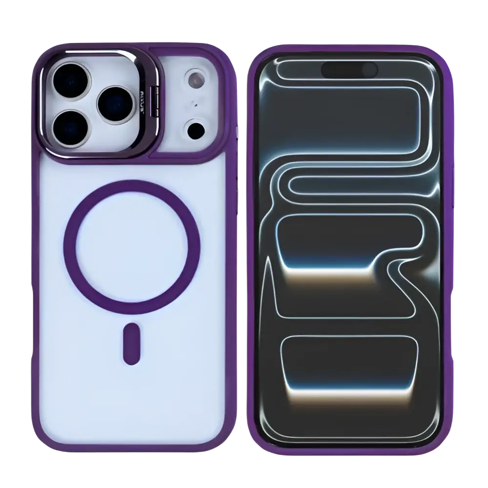 Rixus Classic 03 Case met MagSafe – iPhone 17 Pro Diep Paars - Back cover