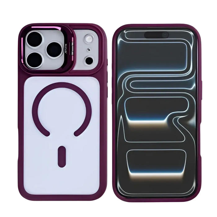 Rixus Classic 03 Case met MagSafe – iPhone 17 Pro – Donkerroze