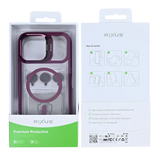 Rixus Classic 03 Case met MagSafe – iPhone 17 Pro Donkerroze - Back cover