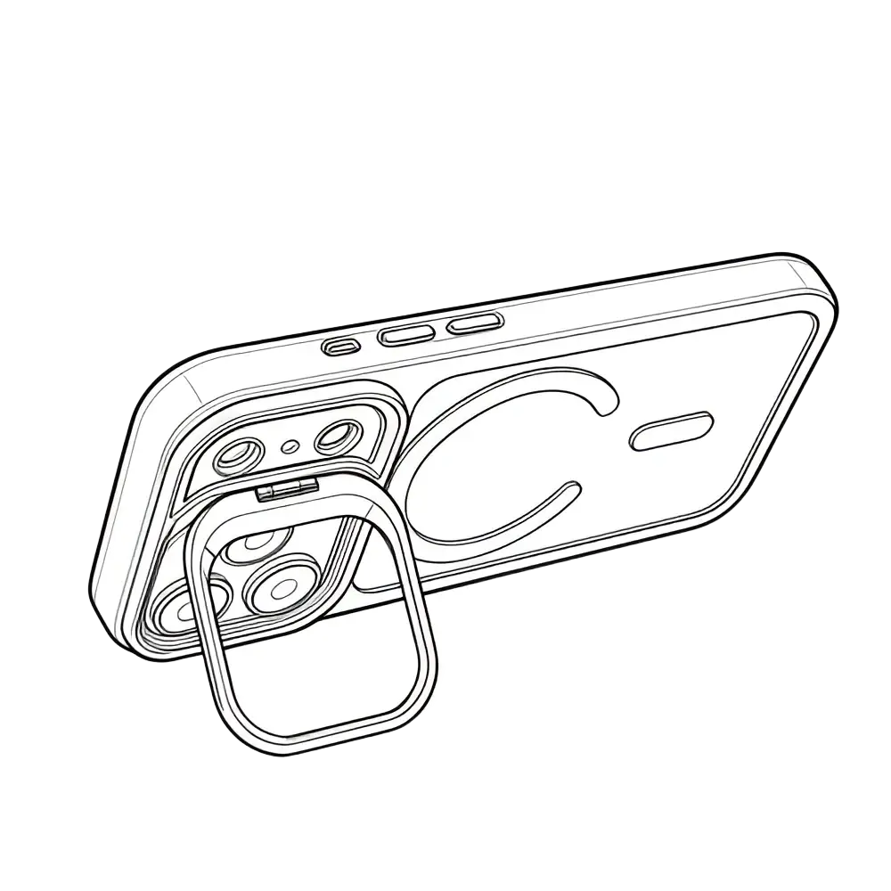 Rixus Classic 03 Case met MagSafe – iPhone 17 Pro Donkerroze - Back cover